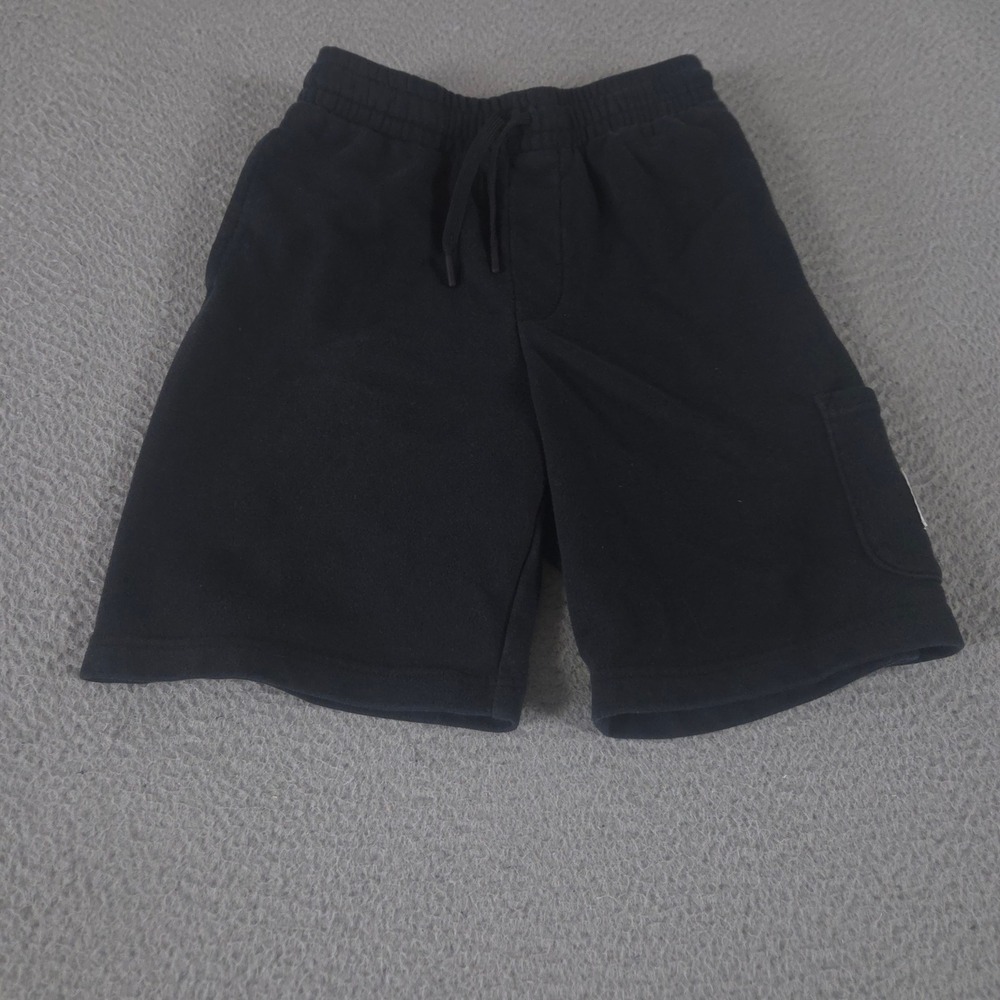 Jordan Shorts Boys Large Black Fleece Cargo Elastic Waist Athletic Basketball